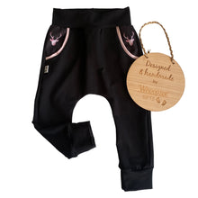 Load image into Gallery viewer, Harem Pants -Pink Stags