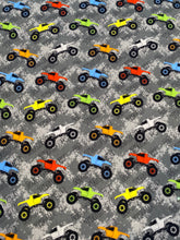 Load image into Gallery viewer, Harem Pants - Multi Coloured Monster Trucks