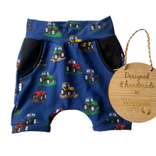 Load image into Gallery viewer, Harem Shorts- ITS BACK IN multi tractors limited edition