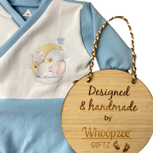 Load image into Gallery viewer, Sleep Gown - NEW Organic baby boy elephant