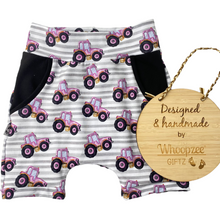Load image into Gallery viewer, Harem Shorts - It’s back in due to popular demand - Pink tractor