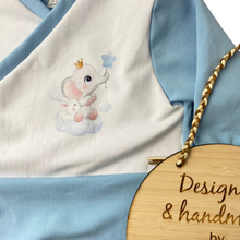 Load image into Gallery viewer, Sleep Gown - NEW Organic baby boy elephant