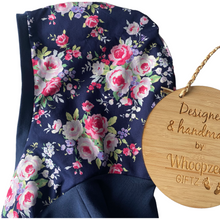 Load image into Gallery viewer, Hoodie - NEW IN - AMBER Navy floral
