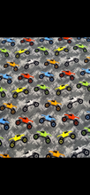 Load image into Gallery viewer, Harem Shorts - Multi Coloured Monster Trucks