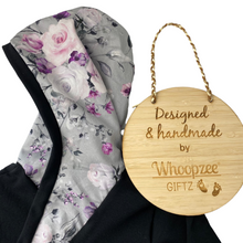 Load image into Gallery viewer, Hoodie - Black Sophia floral