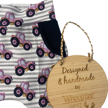Load image into Gallery viewer, Harem Pants - Pink Tractors