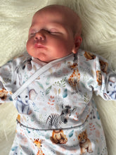 Load image into Gallery viewer, Sleep Gown - NEW baby safari animals

