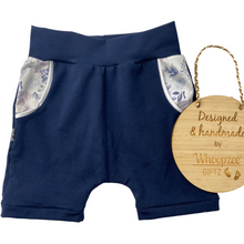 Load image into Gallery viewer, Harem Shorts - Navy NEW Chrissy floral
