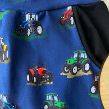 Load image into Gallery viewer, Harem Shorts- ITS BACK IN multi tractors limited edition
