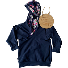 Load image into Gallery viewer, Hoodie - NEW IN - AMBER Navy floral
